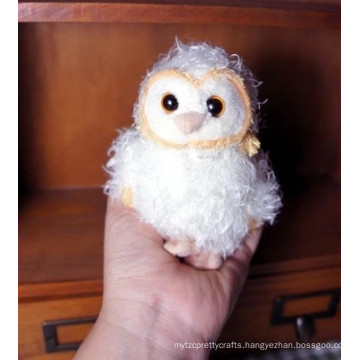 OEM custom wholesale white mini plush stuffed owl toy